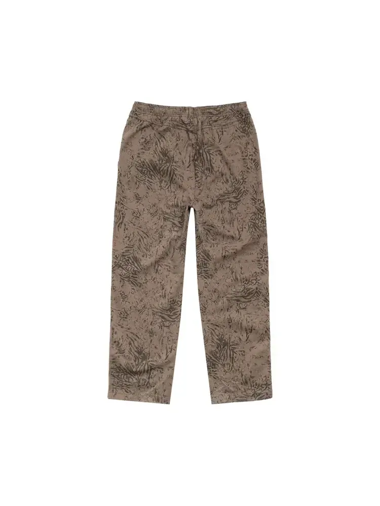 Пляжные брюки Stussy из хлопковой саржи 'Fossil' — 2