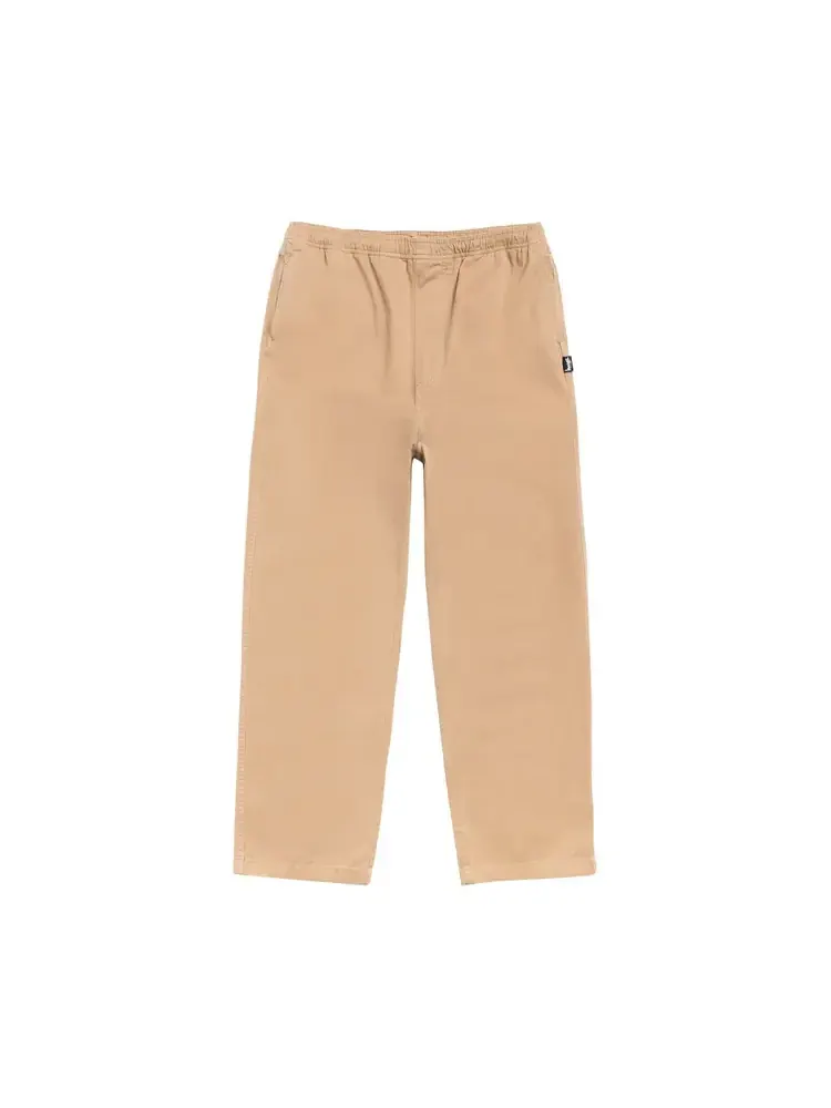 Пляжные брюки Stussy из хлопковой саржи цвета хаки — 1