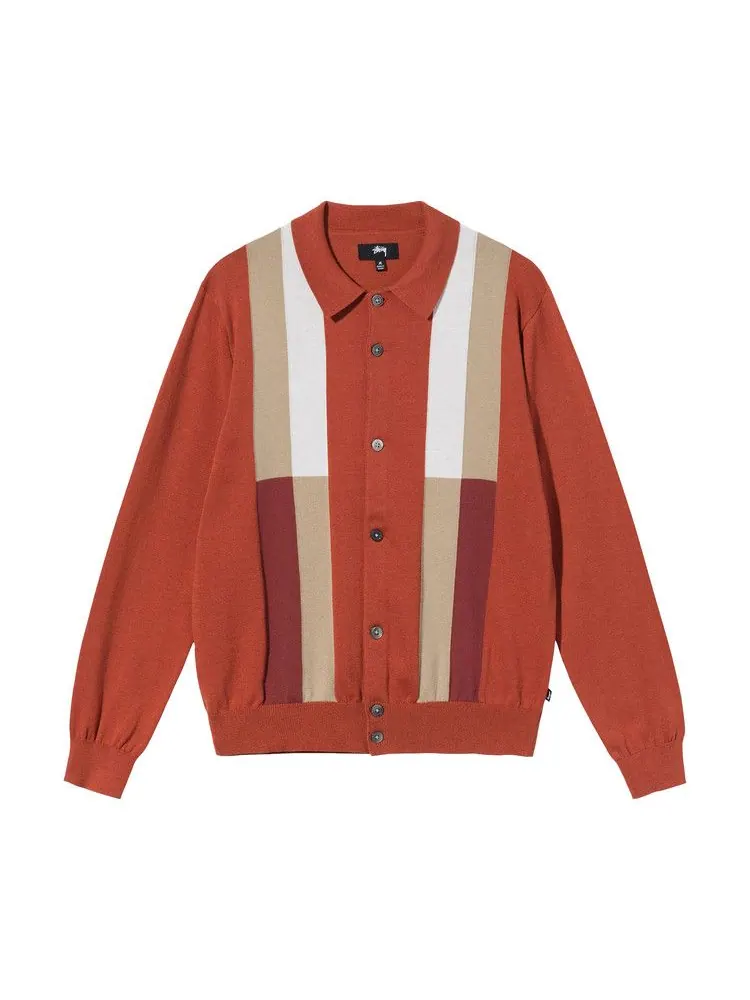 Свитер Stussy Color Block Sweater — изображение 1 из 2, оранжевый