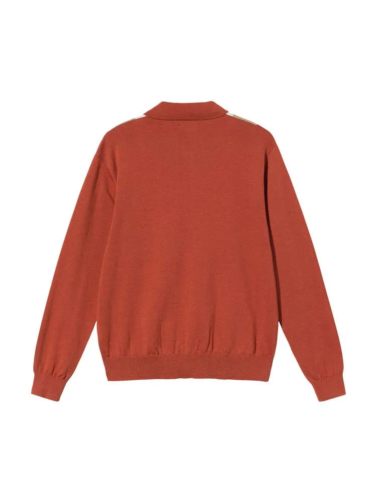Свитер Stussy Color Block Sweater — изображение 2 из 2, оранжевый