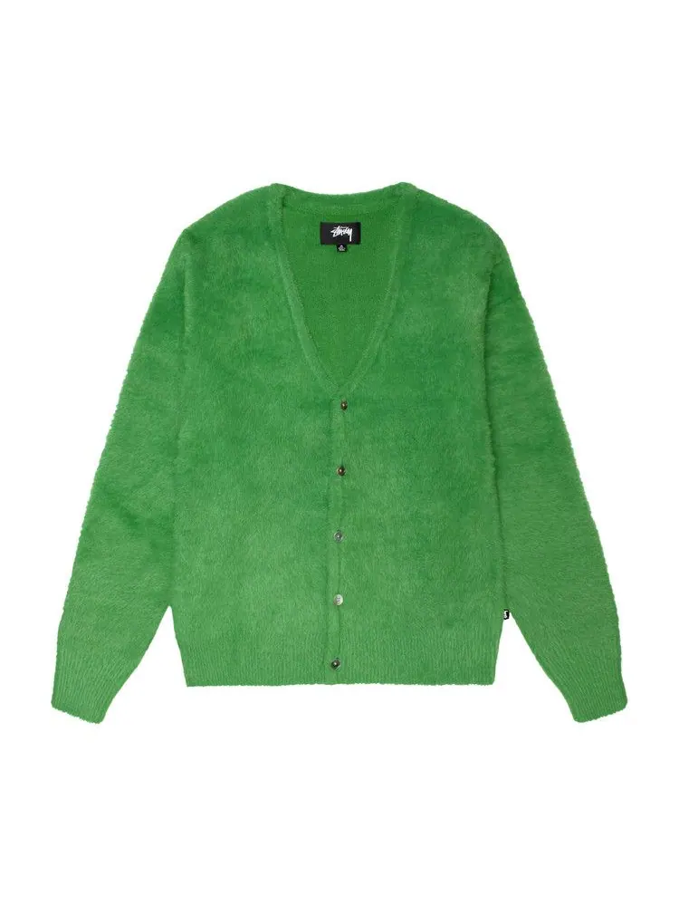 Кардиган Stussy Shaggy Cardigan — изображение 1 из 2, зеленый