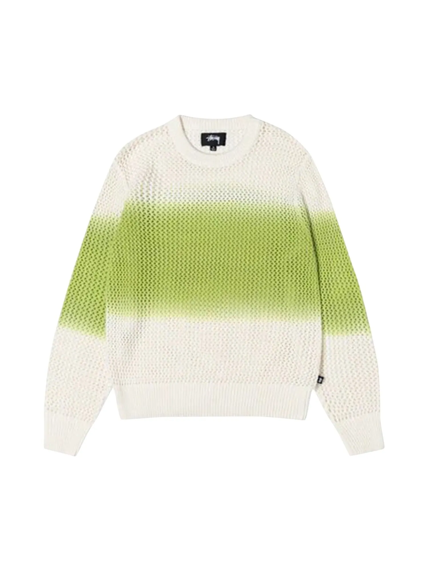 Свободный свитер Stussy, окрашенный в пигмент — изображение 1 из 1, яркий зеленый