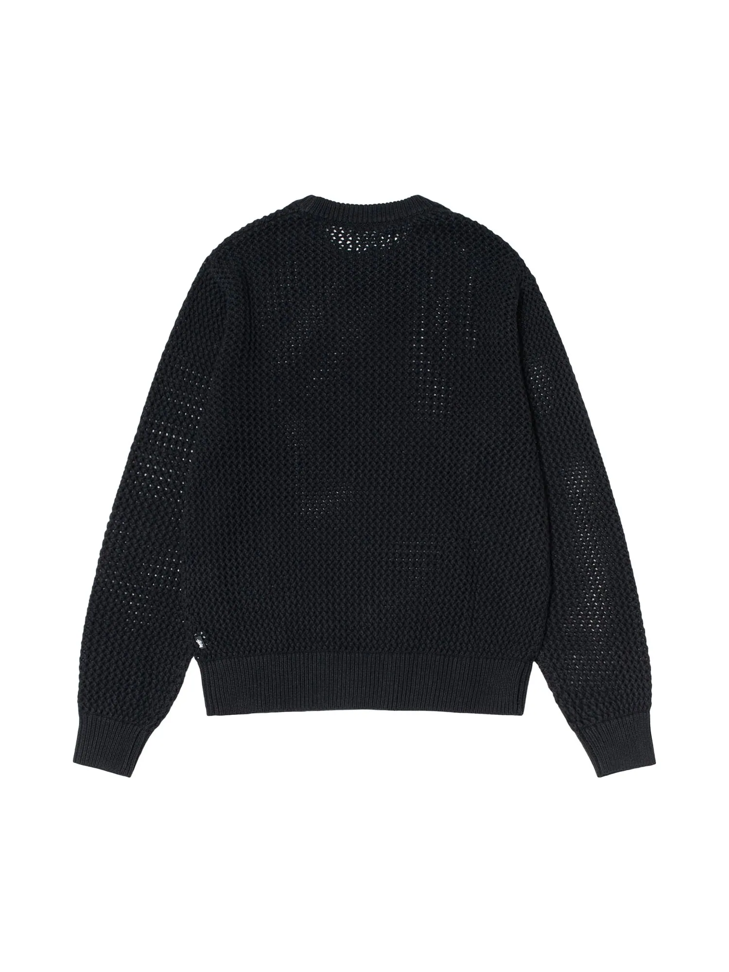 Свободный свитер Stussy, окрашенный в пигмент — изображение 2 из 2, черный