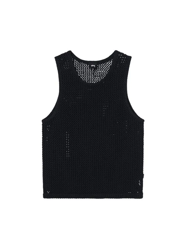 Топ Stussy ODyed Mesh Tank — изображение 1 из 1, черный
