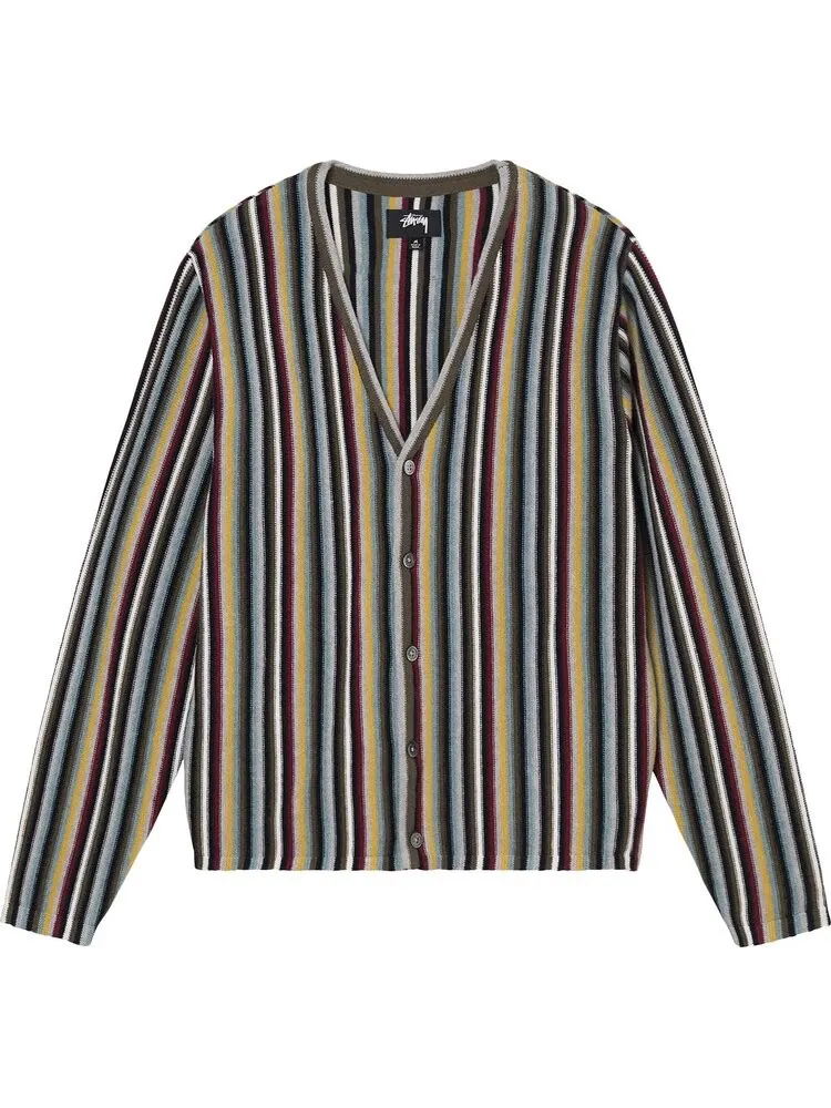 Кардиган Stussy Stripe Pattern Cardigan 'Multicolor' — изображение 1 из 2, мульти