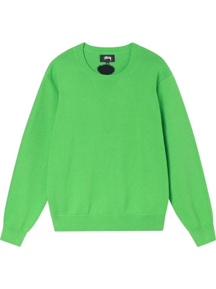 Свитер Stussy Bent Crown Sweater 'Lime' — изображение 1 из 2, зеленый