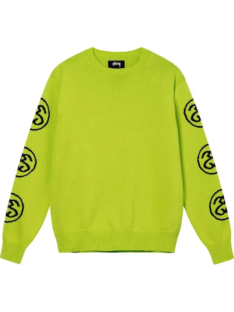 Свитер Stussy SS-Link Sweater 'Lime' — изображение 1 из 2, зеленый