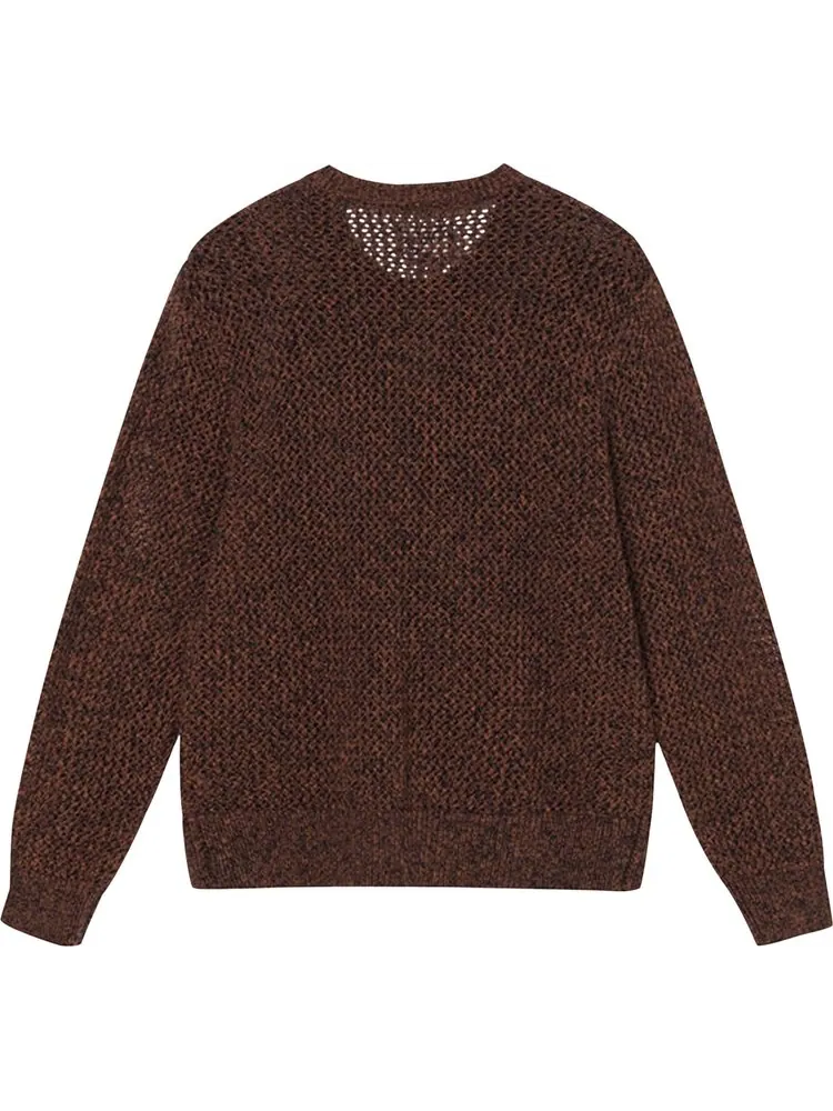 Свитер Stussy 2 Tone Loose Gauge Sweater 'Black' — изображение 2 из 2, коричневый