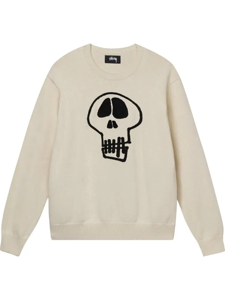 Свитер Stussy Skull Sweater 'Natural' — изображение 1 из 2, бежевый