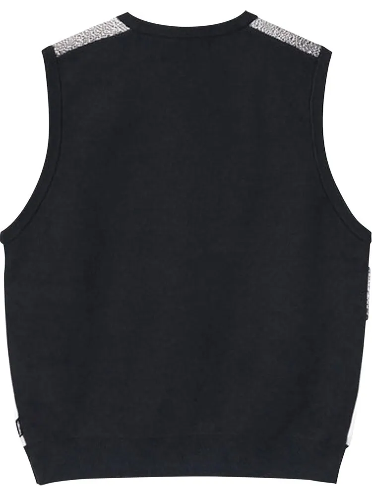 Жилет Stussy Photo Jacquard Vest 'Black' — изображение 2 из 2, черный