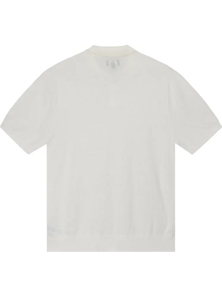 Свитер Stussy Textured Short-Sleeve Polo Sweater 'Bone' — изображение 2 из 2, бежевый