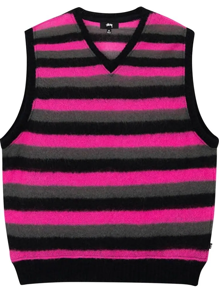 Свитер Stussy Striped Sweater Vest 'Pink' — изображение 1 из 2, мульти