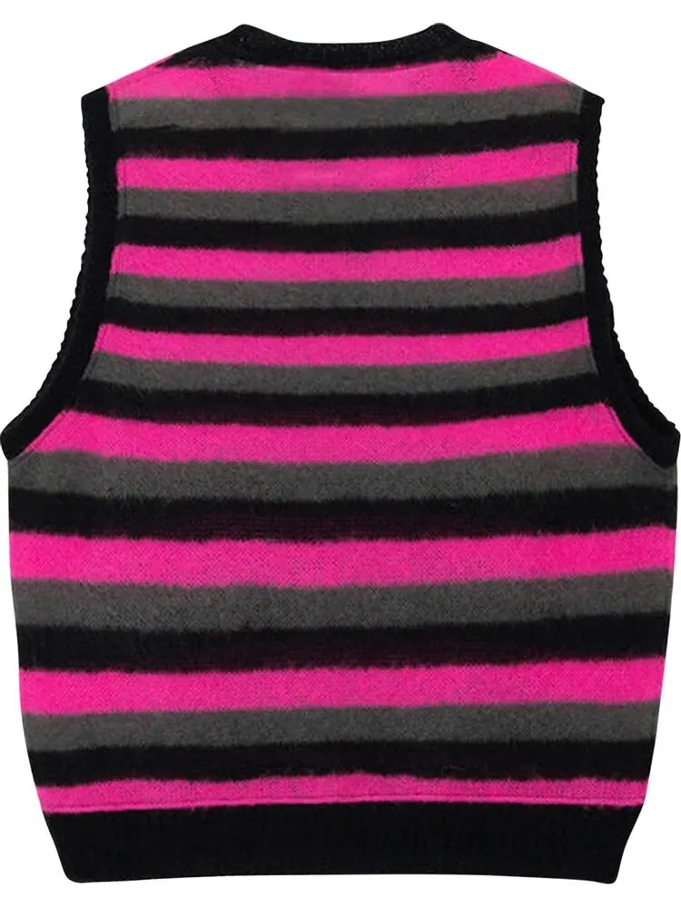 Свитер Stussy Striped Sweater Vest 'Pink' — изображение 2 из 2, мульти