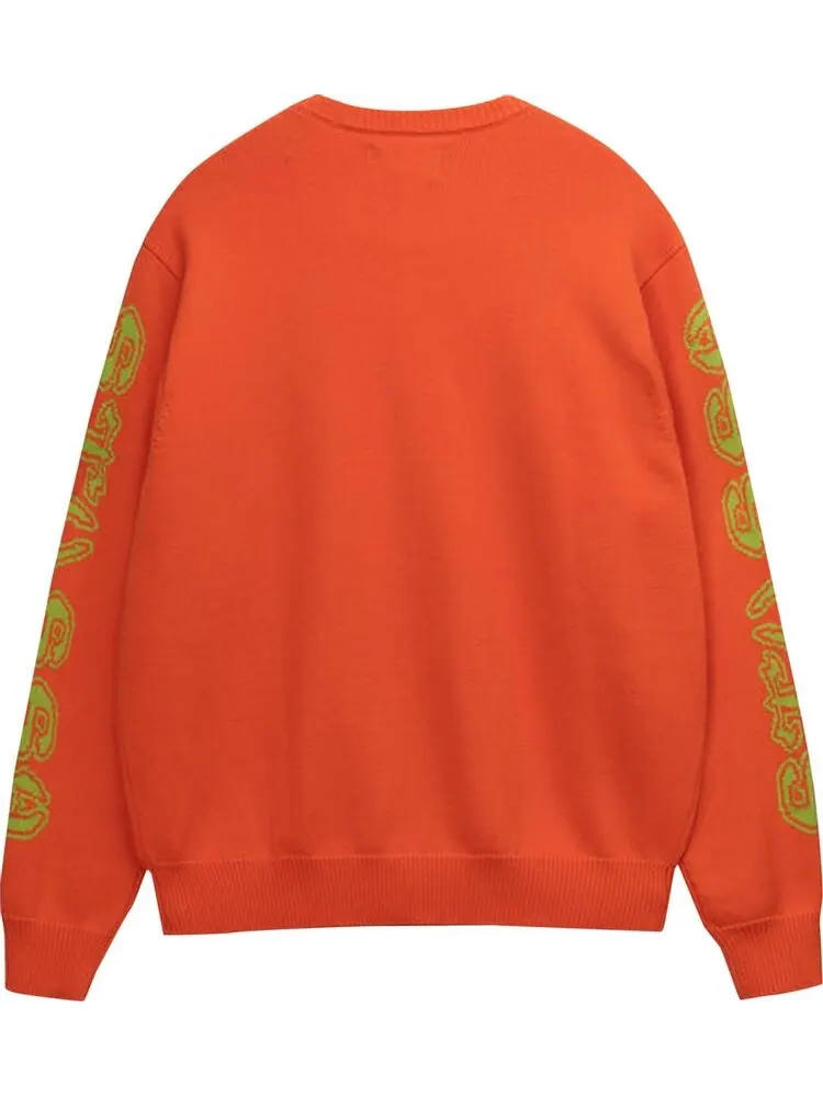 Свитер Stussy Sleeve Logo Sweater 'Orange' — изображение 2 из 2, оранжевый