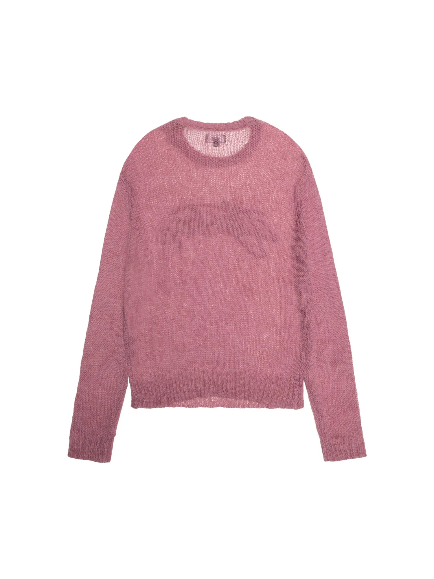 Свободный вязаный свитер с логотипом Stussy — изображение 2 из 2, фиолетовый