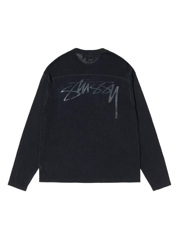 Свитер Stussy Lightweight Football Crew — изображение 2 из 2, черный