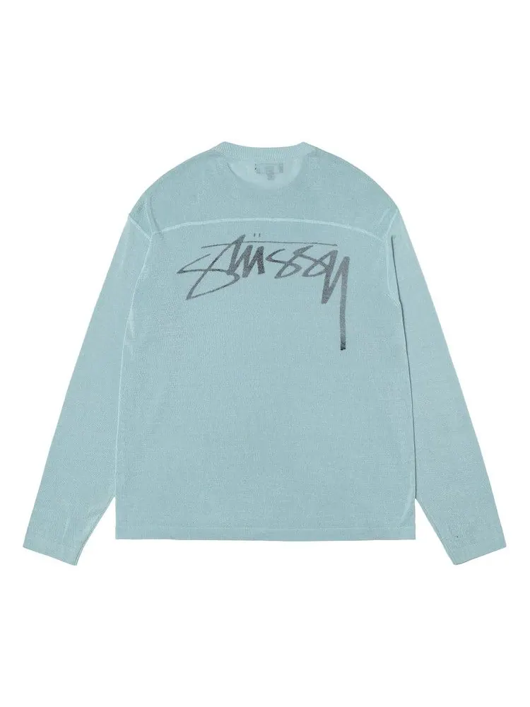 Свитер Stussy Lightweight Football Crew — изображение 2 из 2, светлый синий