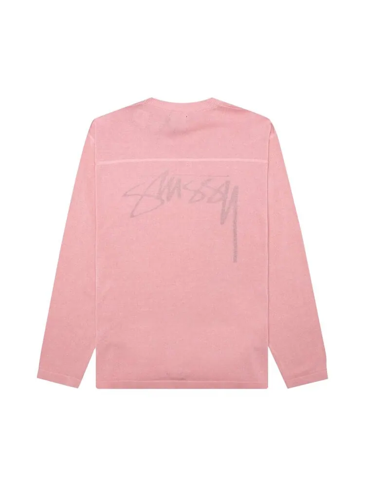 Свитер Stussy Football 'Pink' — изображение 3 из 3, розовый