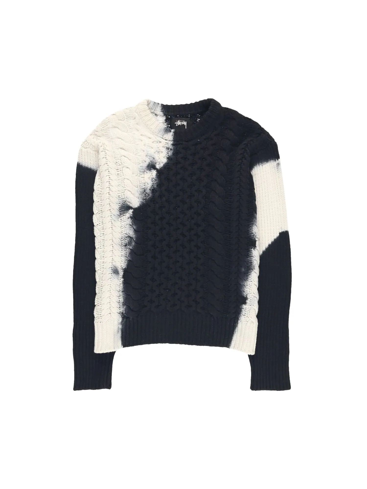 Свитер Stussy Tie Dye Fisherman Черный — изображение 1 из 2