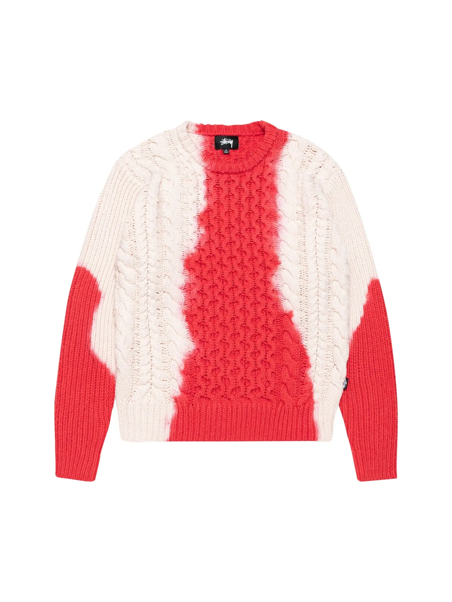 Свитер Stussy Tie Dye Fisherman Красный — изображение 1 из 2