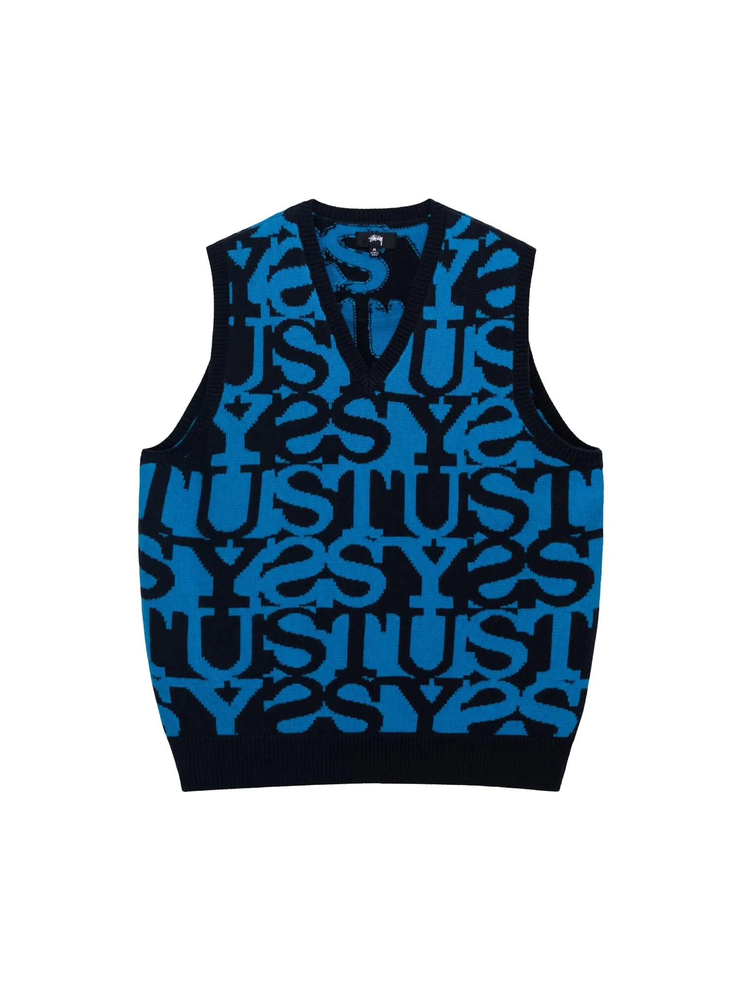 Stussy Свитер-жилет Темно-синий — изображение 1 из 2, темный темно-синий