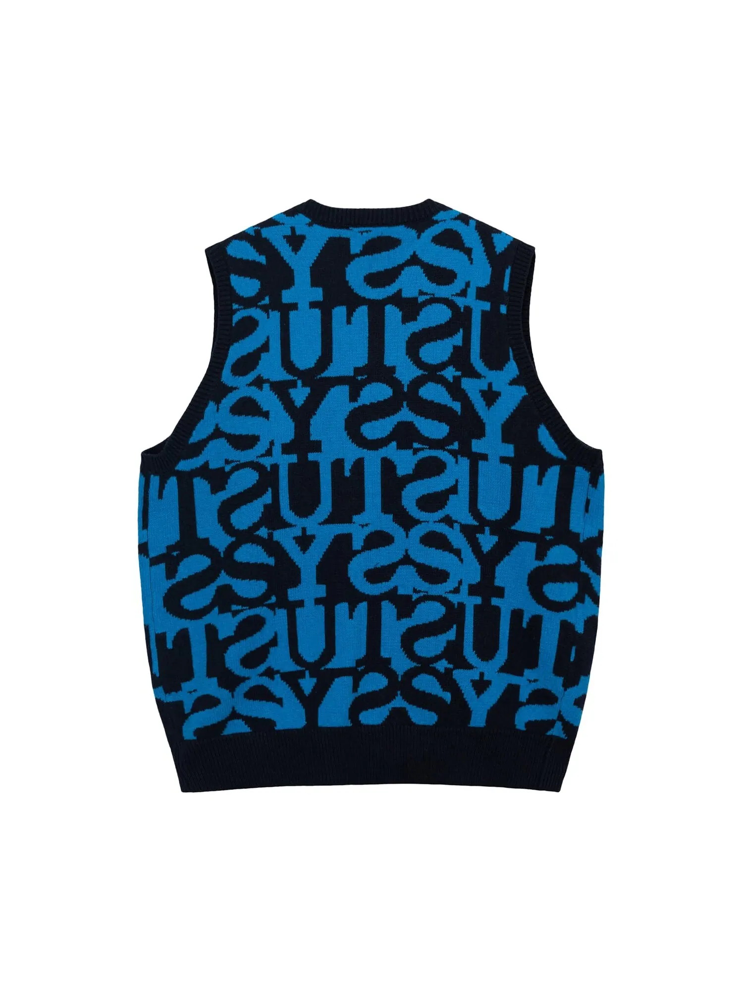 Stussy Свитер-жилет Темно-синий — изображение 2 из 2, темный темно-синий