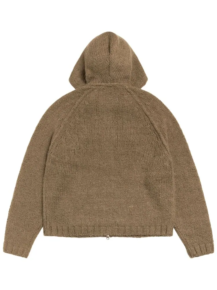 Толстовка Stussy Chunky Knit Zip Hoodie — изображение 2 из 2, синий