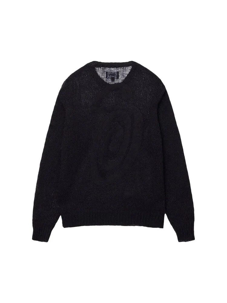 Свитер Stussy Loose Knit 'Black' — изображение 2 из 2, черный
