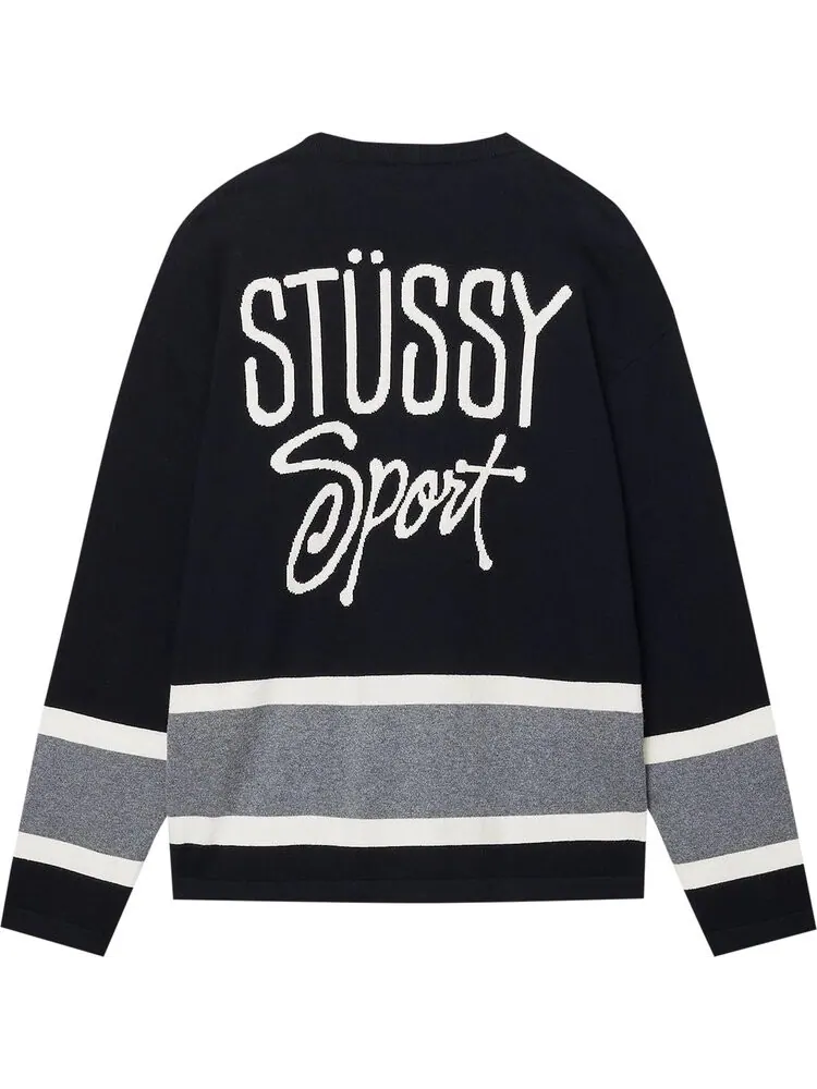 Свитер Stussy Hockey 'Black' — изображение 2 из 2, черный