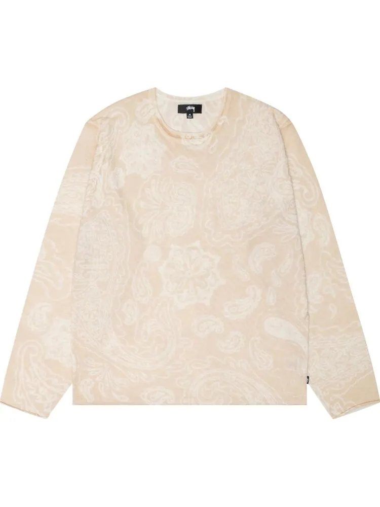 Свитер Stussy Paisley 'Natural' — изображение 1 из 2, бежевый