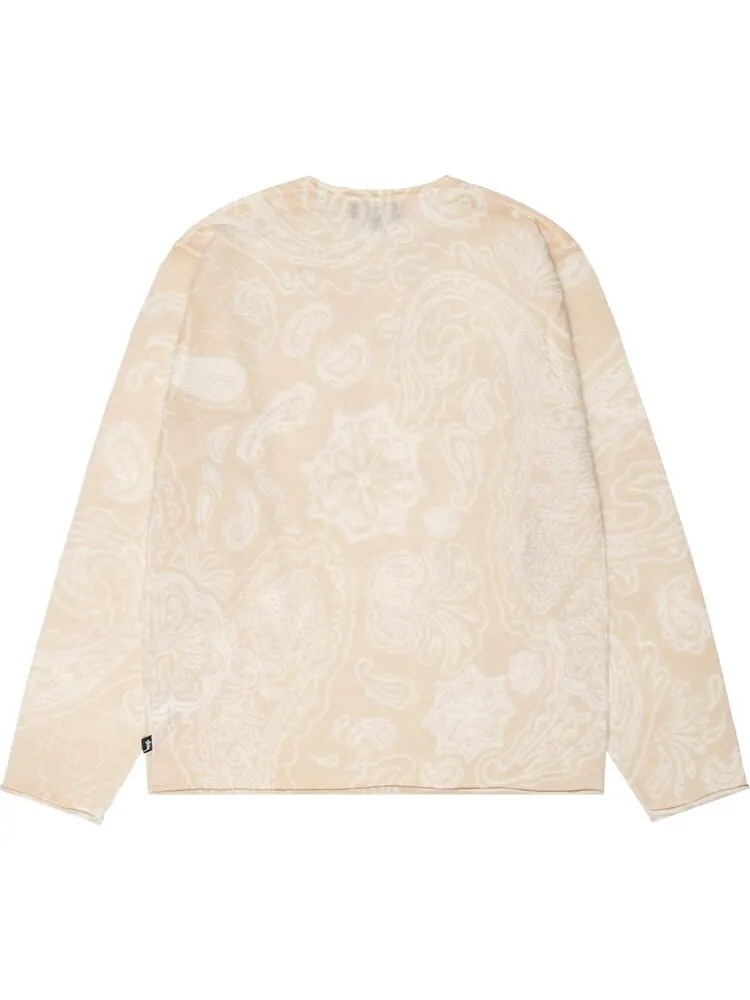 Свитер Stussy Paisley 'Natural' — изображение 2 из 2, бежевый