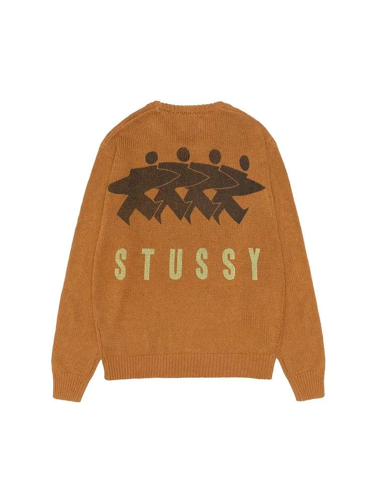 Свитер Stussy Surfman Icon Crew — изображение 2 из 2, коричневый