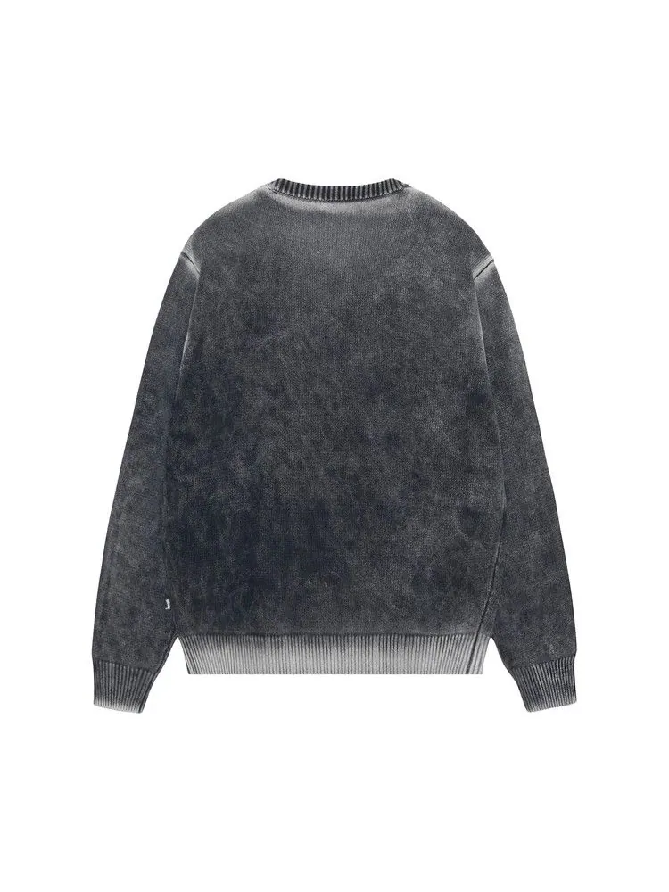 Свитер Stussy Faded Knit Crew — изображение 2 из 2, черный