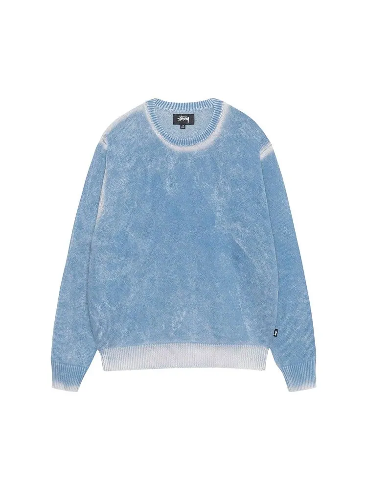 Свитер Stussy Faded Knit Crew — изображение 1 из 2, синий