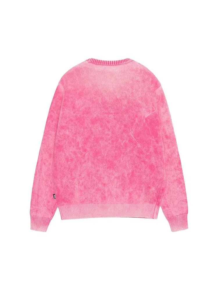Свитер Stussy Faded Knit Crew — изображение 2 из 2, розовый