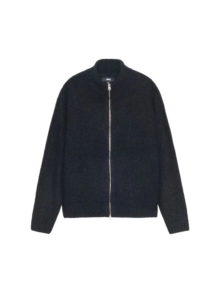 Свитер Stussy Full Zip Brushed Merino Sweater — изображение 1 из 2, черный