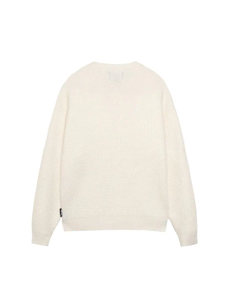 Свитер Stussy Waffle Cashmere Crew — изображение 2 из 2, белый