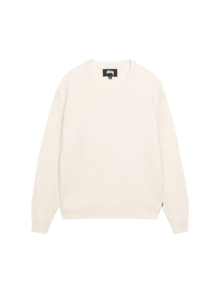 Свитер Stussy Waffle Knit Cashmere Crew — изображение 1 из 2, прозрачный