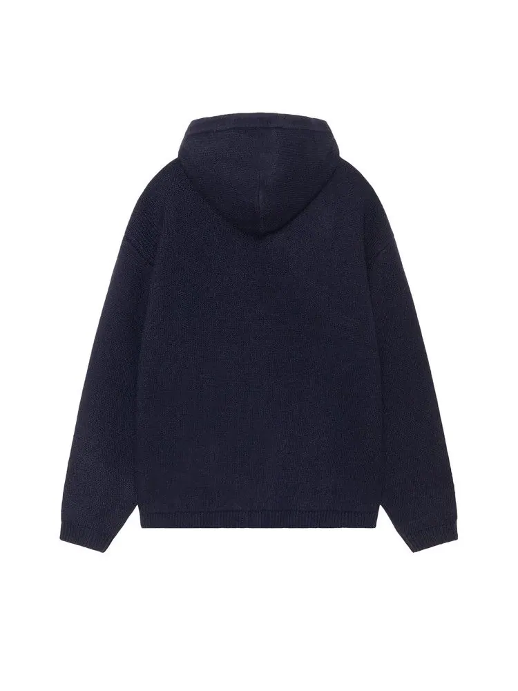 Свитер Stussy Hooded Zip Sweater — изображение 2 из 2, темно-синий