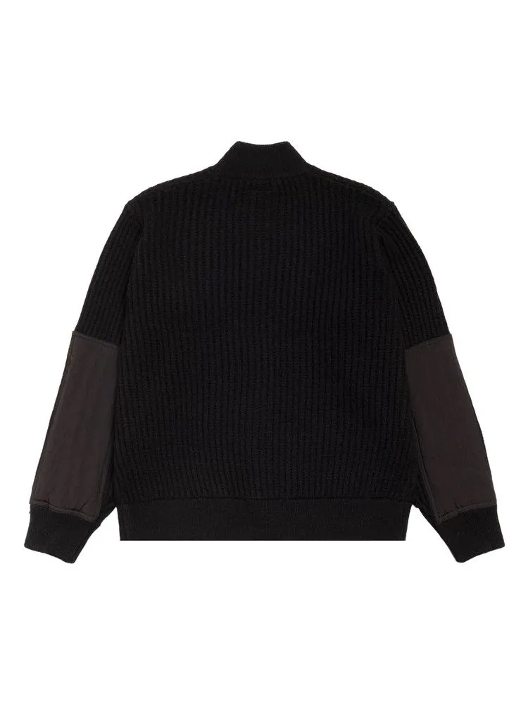 Свитер Stussy Patch Zip Sweater 'Black' — изображение 2 из 2, черный