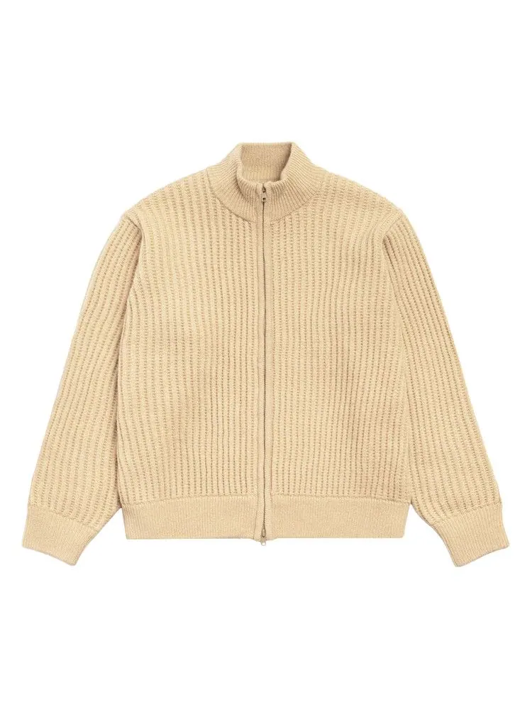Свитер Stussy Patch Zip Sweater 'Sand' — изображение 1 из 2, бежевый