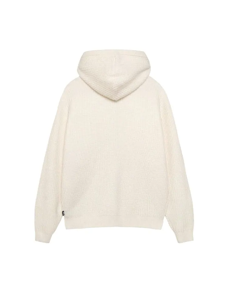 Худи Stussy Waffle Cashmere Zip Hoodie — изображение 2 из 2, белый