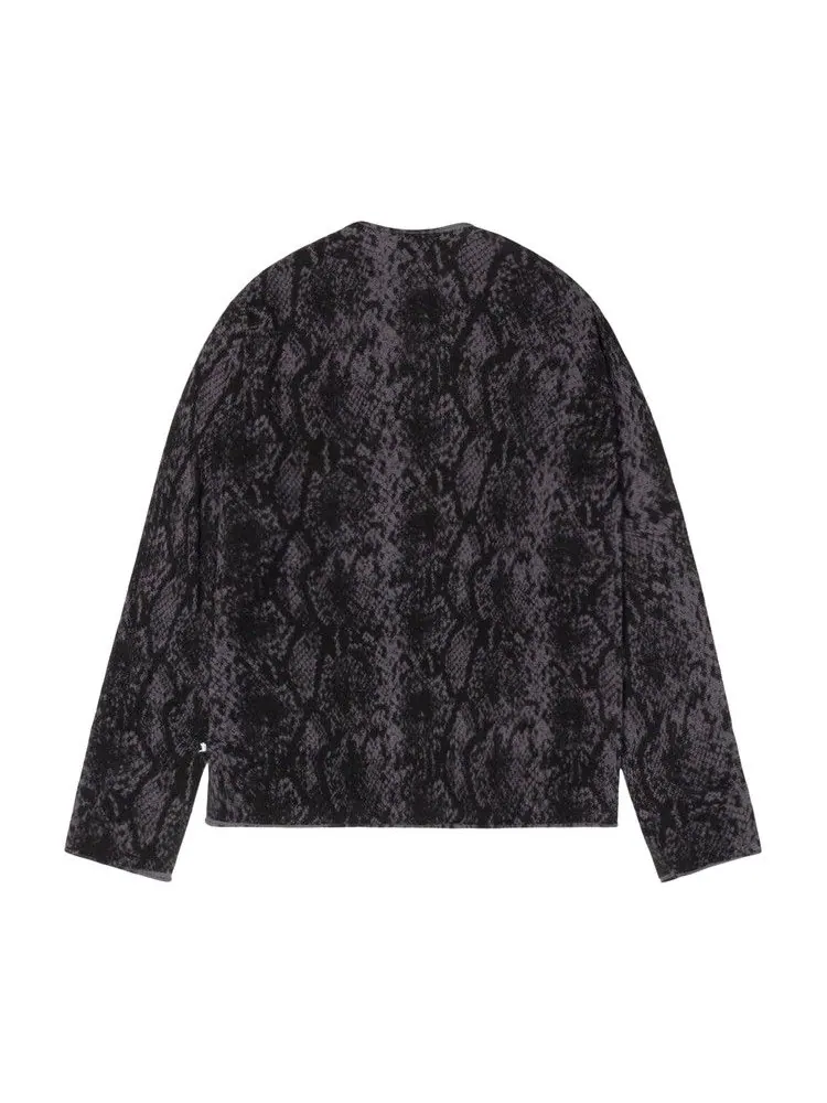 Свитер Stussy Python Knit Crew — изображение 2 из 2, темно-серый