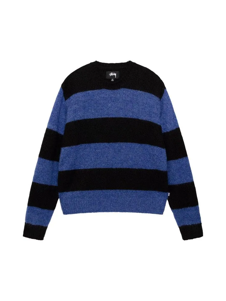 Свитер Stussy Big Stripe Crew — изображение 1 из 2, синий