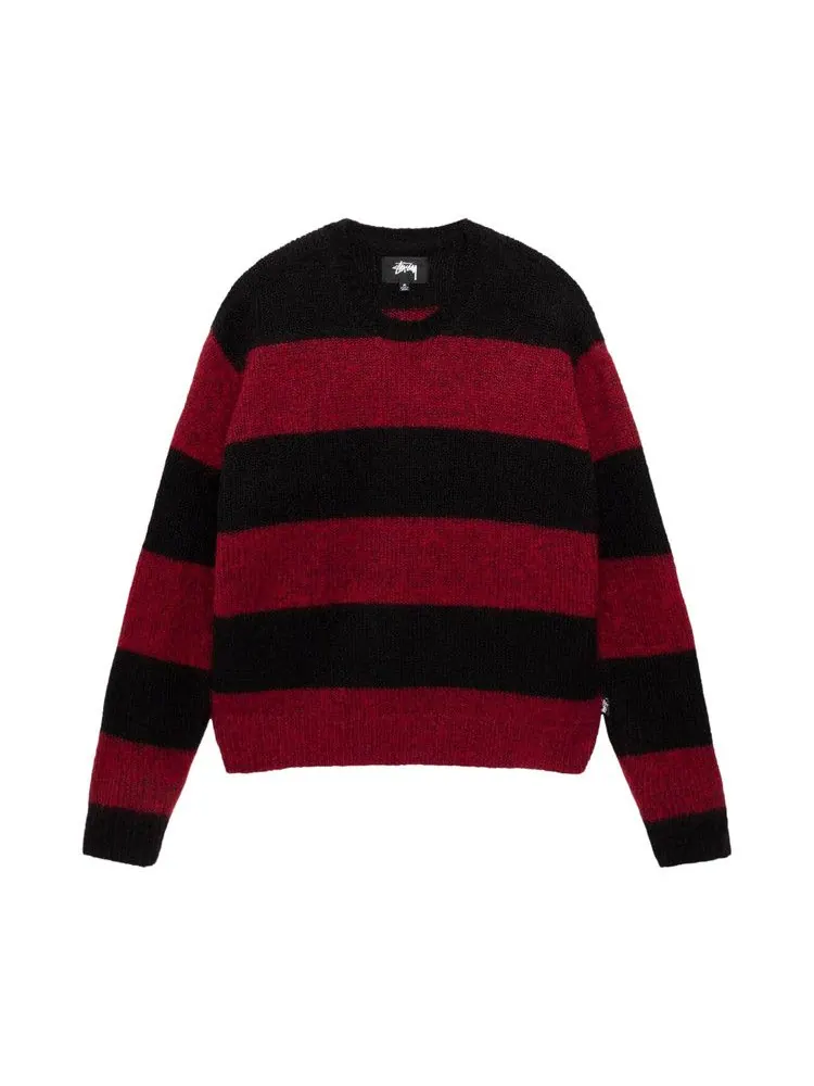 Свитер Stussy Big Stripe Crew — изображение 1 из 2, красный