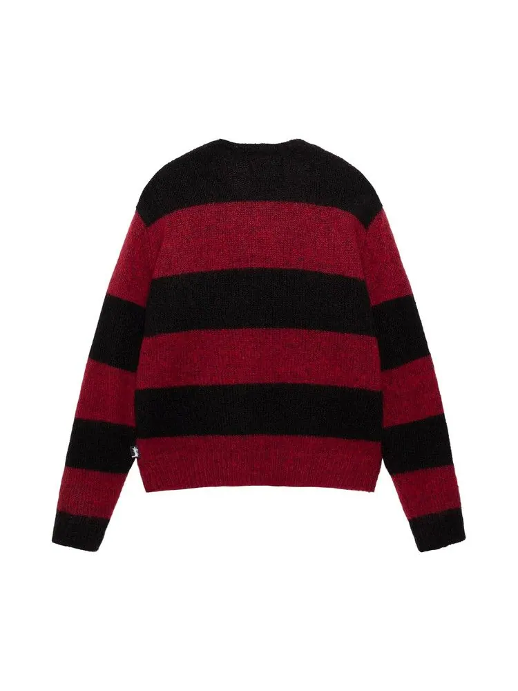 Свитер Stussy Big Stripe Crew — изображение 2 из 2, красный