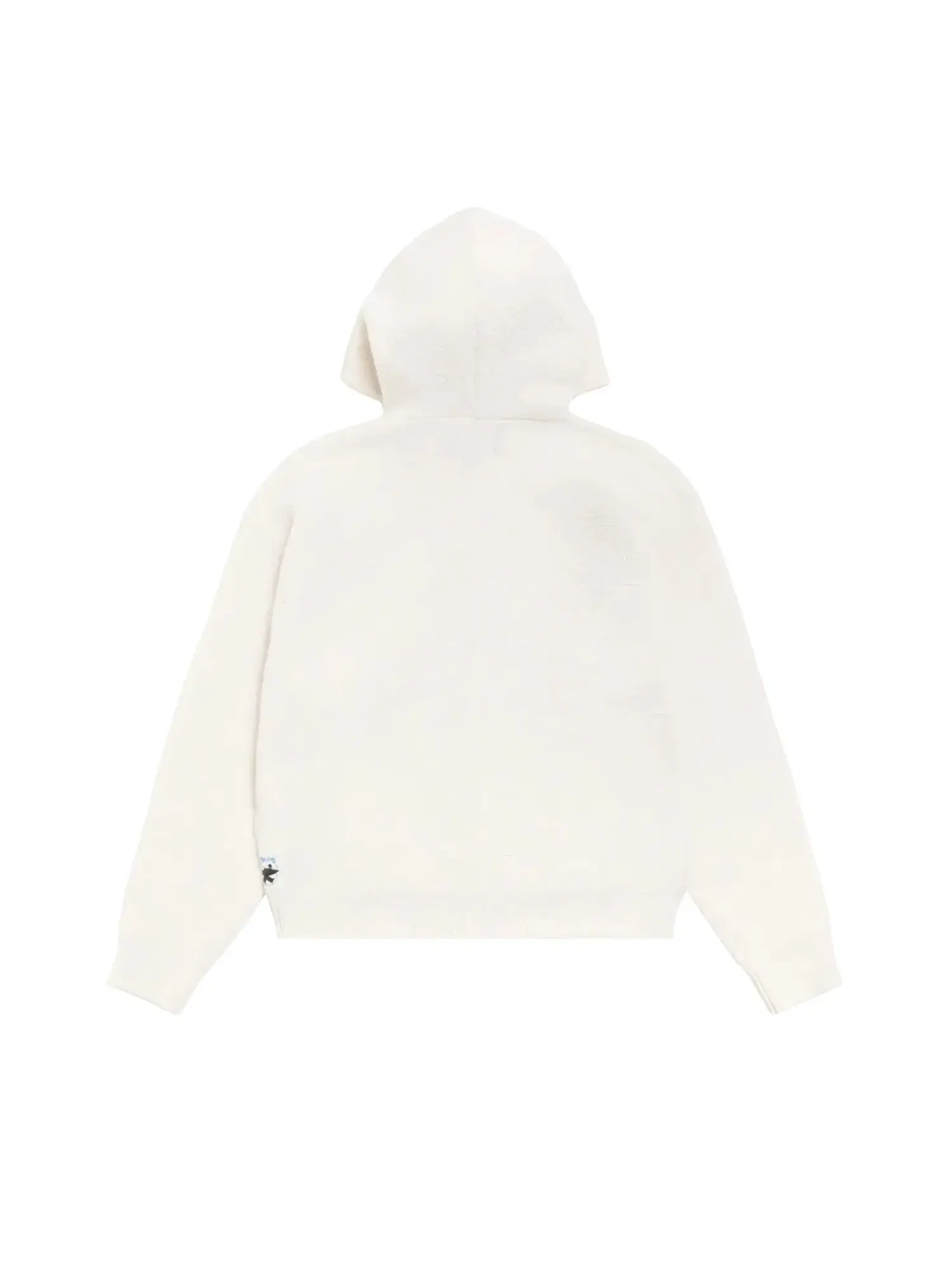 Свитер Stussy с текстурированной застежкой-молнией и капюшоном — изображение 2 из 2, кость