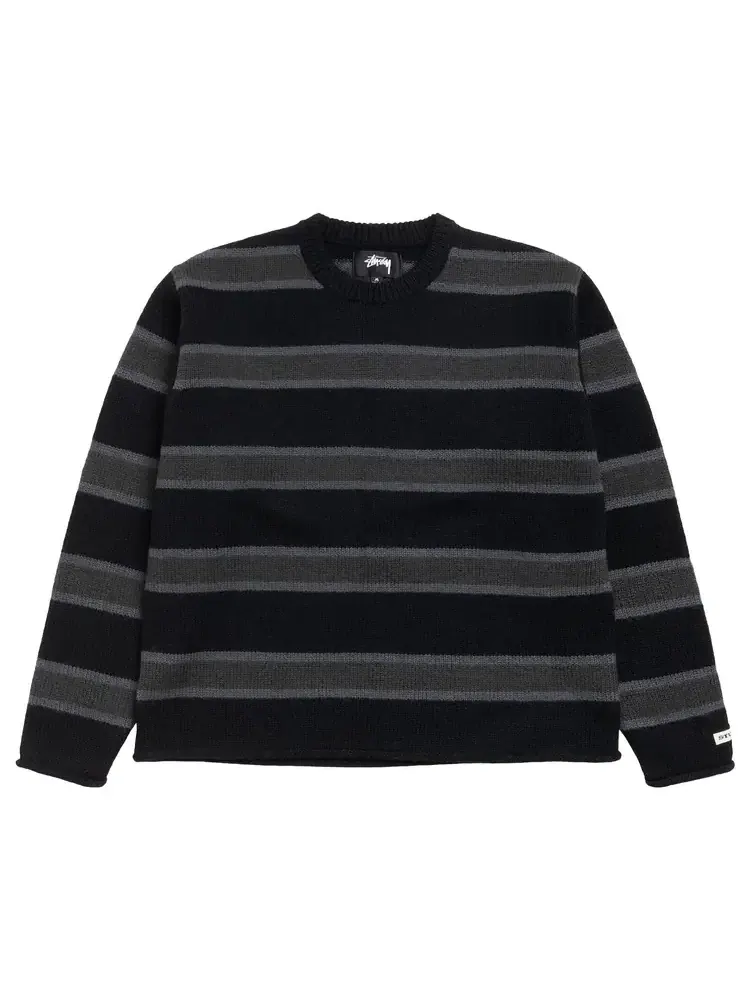 Шерстяной свитер в полоску Stussy — изображение 1 из 2, черный