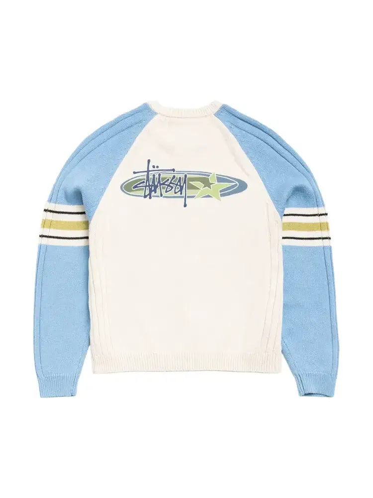Футболка-реглан Stussy Stripe — изображение 2 из 2, синий