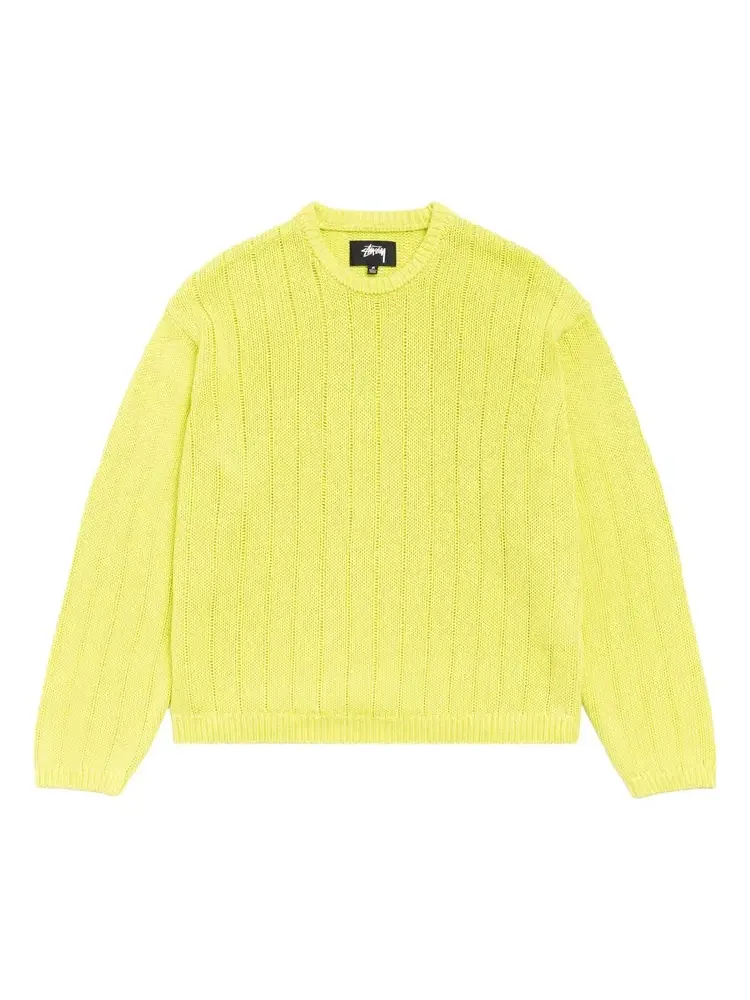 Свитер с логотипом Stussy Buana — изображение 1 из 2, зеленый